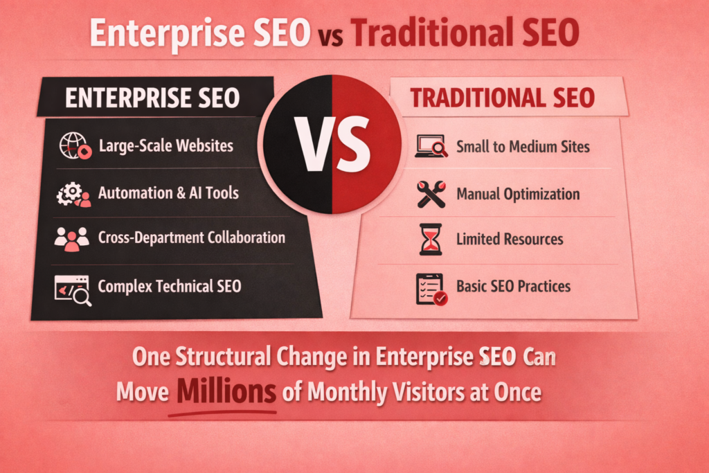 Enterprise SEO vs Traditional SEO key differences comparison