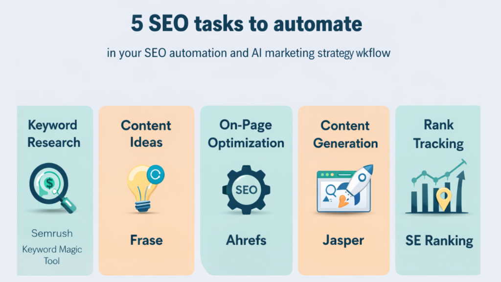 5 SEO tasks to automate in your SEO automation and AI marketing strategy workflow — Adclickr