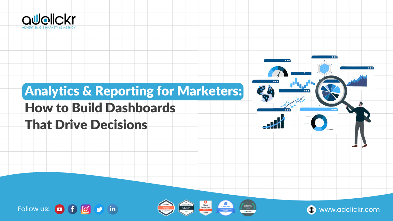 Analytics and reporting dashboard overview for data-driven marketing teams