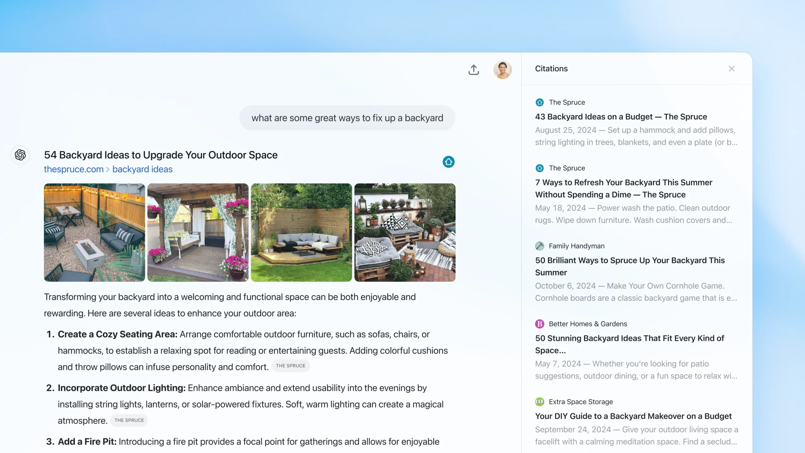 ChatGPT Interface Screenshot